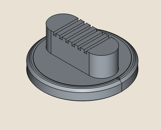 Top view of luxury stainless steel stove knob showcasing precision machined surface and circular design